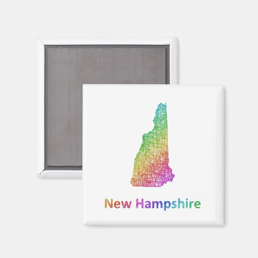 New Hampshire Magnet (Vorderseite/Rückseite)