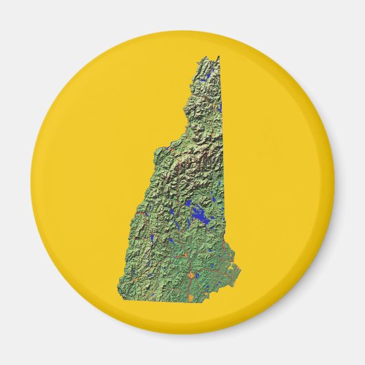 New Hampshire Map Magnet (Vorne)