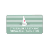 New Hampshire Map Zuhause Staat Liebe - Benutzerde Adressaufkleber (Vorne)