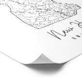 New Hampshire Minimal Street Map Poster (Ecke)
