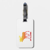 New Hampshire Moose Gepäckanhänger (Rückseite vertikal)