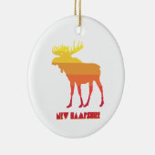 New Hampshire Moose Keramik Ornament (Rechts)