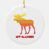 New Hampshire Moose Keramik Ornament (Hinten)