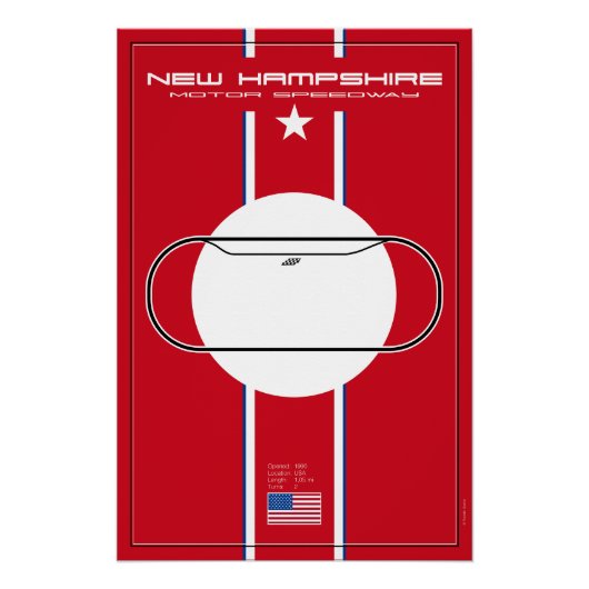 New Hampshire Motor Speedway Poster (Vorderseite)
