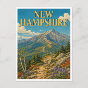 New Hampshire Mount Washington GeoSaga Postkarte