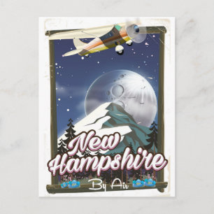 New Hampshire, Mount Washington Reiseplakat Postkarte