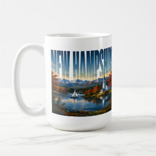 New Hampshire Mountain Lakes Herbstescape Kaffeetasse