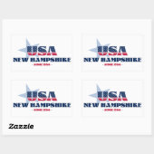 New Hampshire My Zuhause Staat Sticker (Blatt)