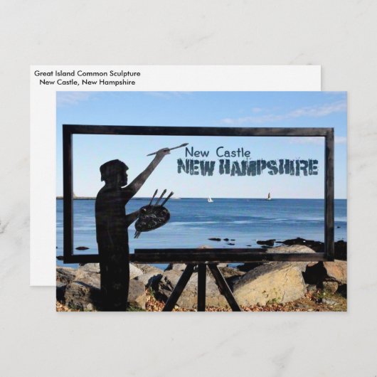 New Hampshire, New Castle Postkarte (Vorne/Hinten)