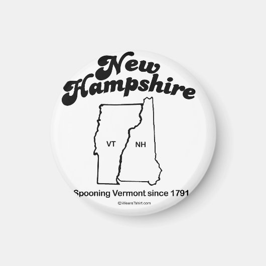 NEW HAMPSHIRE - "NEW HAMPSHIRE STAAT MOTTO" T-shir Magnet (Vorne)