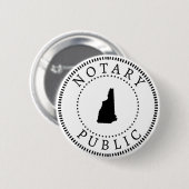 New Hampshire Notary Public Button (Vorne & Hinten)