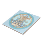 New Hampshire Nurse Caduceus Tile Fliese (Seite)