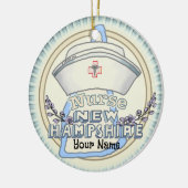 New Hampshire Nurse Keramik Ornament (Links)