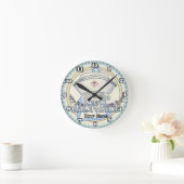 New Hampshire Nurse Runde Wanduhr (Zuhause)