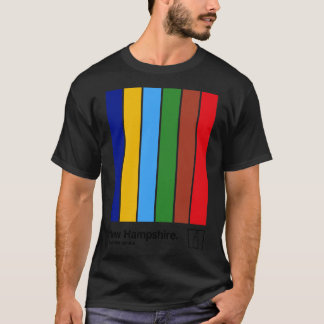 New Hampshire Original Flaggen Ästhetik Farben Des T-Shirt