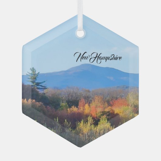 New Hampshire Ornament Aus Glas (Vorderseite)