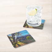 New Hampshire Park Bridge Rechteckiger Pappuntersetzer (Vor Ort)