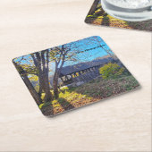 New Hampshire Park Bridge Rechteckiger Pappuntersetzer (angewinkelt)