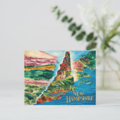 New Hampshire Park/Garten Postkarte (Stehend Vorderseite)