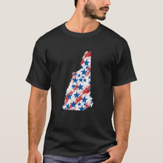 New Hampshire Patriotische USA-Flagge Amerika für  T-Shirt