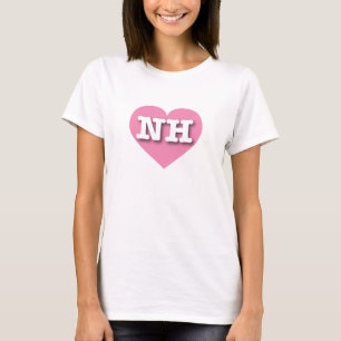 New Hampshire Pink Heart - I Liebe NH T-Shirt