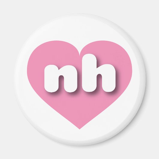 New Hampshire pink heart - I Liebe ni Magnet (Vorne)