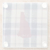 New Hampshire Plaid Glasuntersetzer (Rückseite)