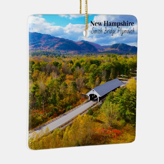 New Hampshire Plymouth Smith Bridge Keramikornament (Rechts)