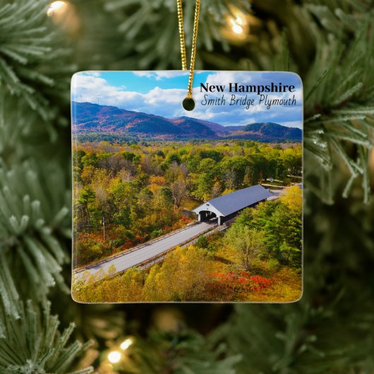 New Hampshire Plymouth Smith Bridge Keramikornament (Baum)