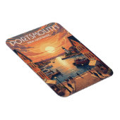 New Hampshire Portsmouth Travel Magnet (Rechte Seite)