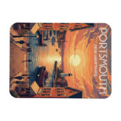 New Hampshire Portsmouth Travel Magnet (Horizontal)