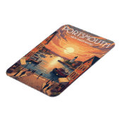New Hampshire Portsmouth Travel Magnet (Linke Seite)