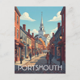New Hampshire Portsmouth Travel Postkarte