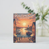 New Hampshire Portsmouth Travel Postkarte (Stehend Vorderseite)
