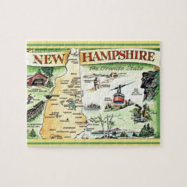 New Hampshire Postcard Karte Jigsaw Puzzle