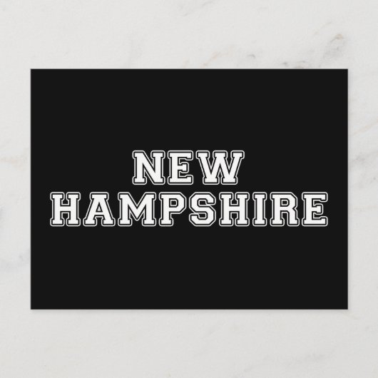 New Hampshire Postkarte (Vorderseite)