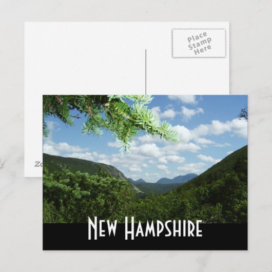 New Hampshire Postkarte (Vorne/Hinten)