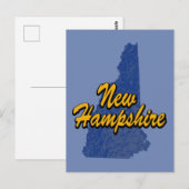 New Hampshire Postkarte (Vorne/Hinten)