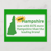 New Hampshire Postkarte (Vorderseite)