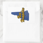 New Hampshire Rechteckiger Aufkleber (Tasche)