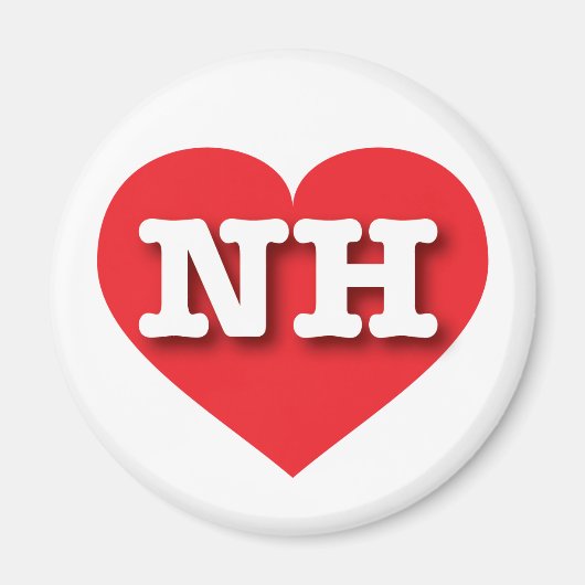 New Hampshire Red Heart - I Liebe NH Magnet (Vorne)