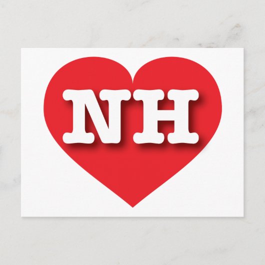 New Hampshire Red Heart - I Liebe NH Postkarte (Vorderseite)