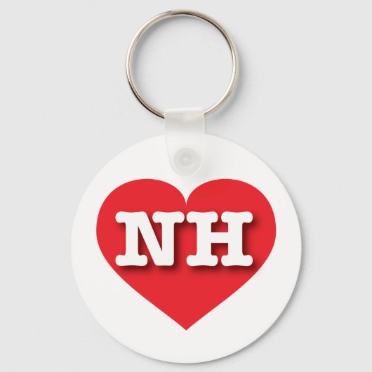 New Hampshire Red Heart - I Liebe NH Schlüsselanhänger (Vorderseite)