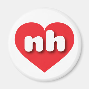 New Hampshire red heart - I Liebe ni Magnet