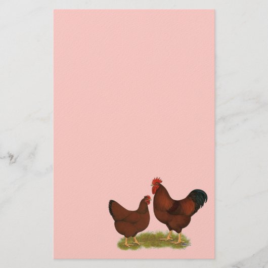 New Hampshire Reds Briefpapier (Vorderseite)