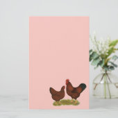 New Hampshire Reds Briefpapier (Stehend Vorderseite)