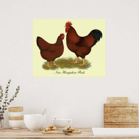 New Hampshire Reds Poster (Küche)