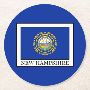 New Hampshire Runder Pappuntersetzer