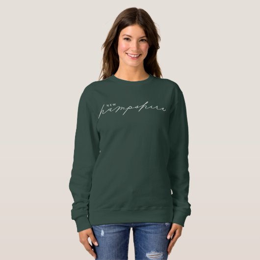 New Hampshire Script Staat Women's Sweatshirt (Vorne ganz)