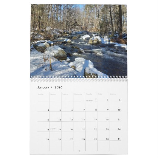 New Hampshire Seasons Kalender 2 (Jan 2026)